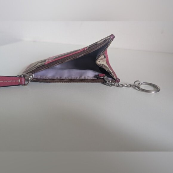 Coach Pink Leather Card Holder - Picture 4 of 4